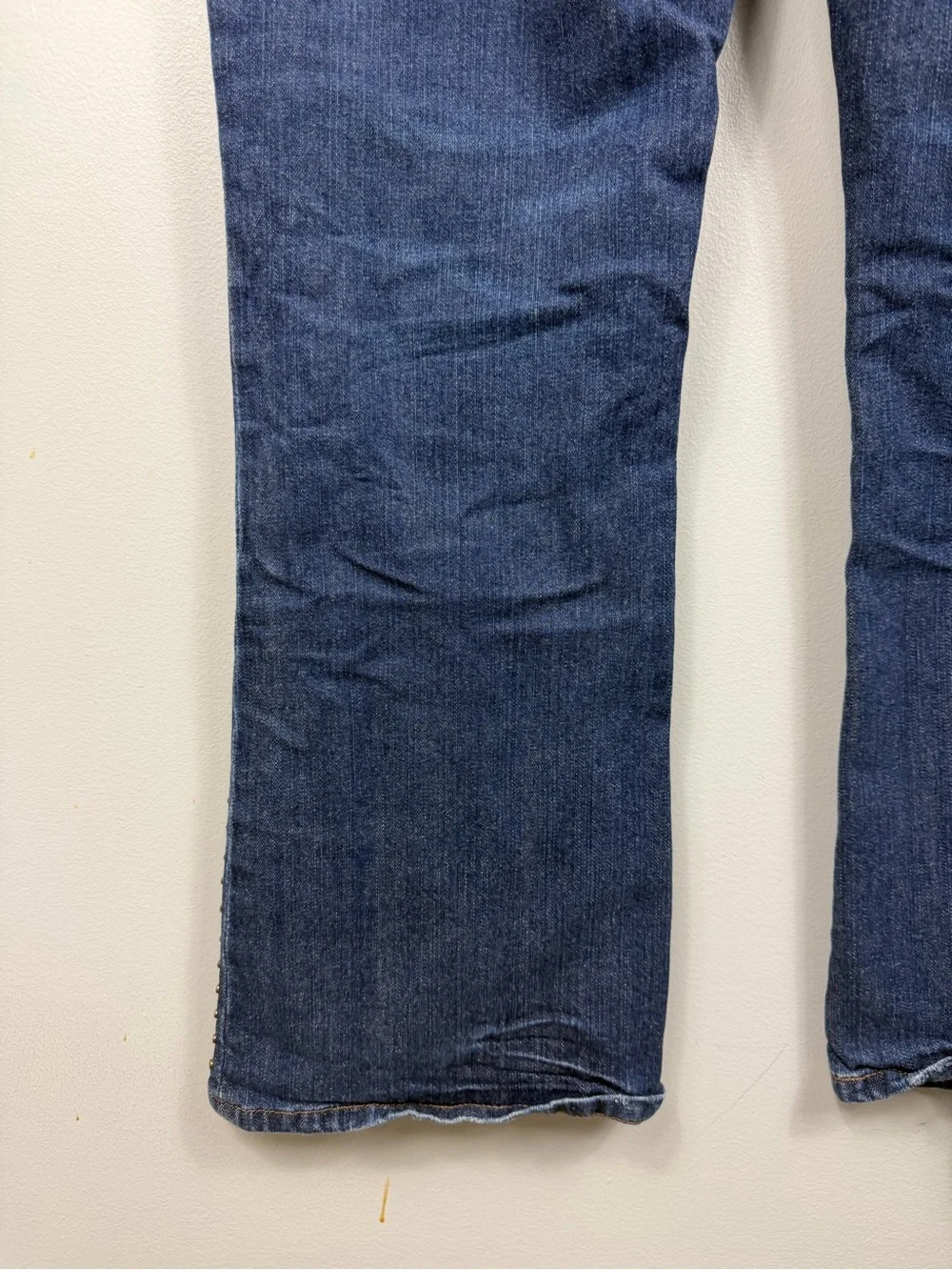 Lauren Ralph Lauren Jeans Womens 12 Dark Wash Studded Side Seam Stretch Straight
